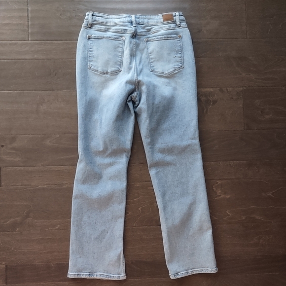 Judy Blue Adrian High Rise Straight Leg Split Hem Jeans - Picture 11 of 16